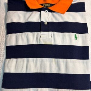 Polo Ralph Lauren Striped Shirt - Orange Collar